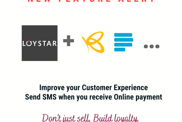 loystar sms notification -paystack-flutterwave-zapier